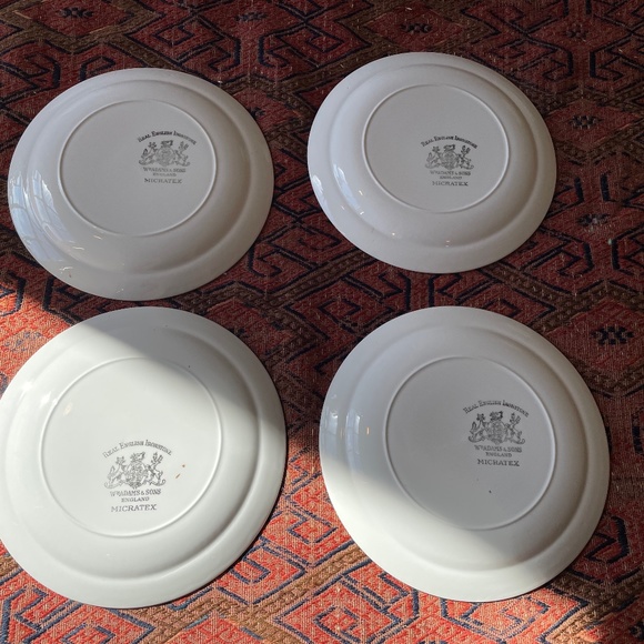 Vintage Wm Adams & Sons England "Empress" Ironstone Salad Plates Set of 4 - Picture 2 of 3